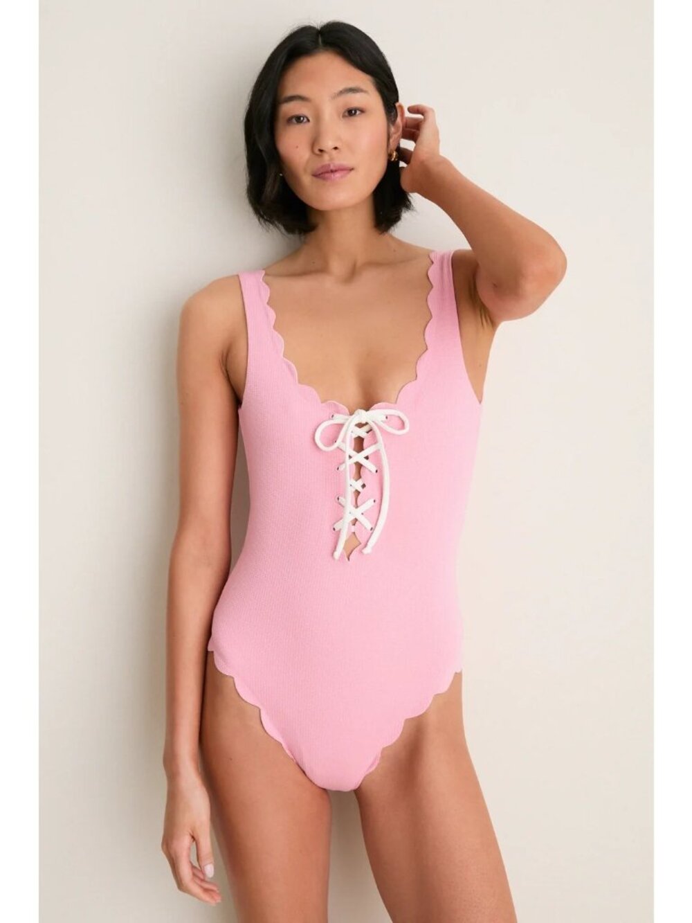MARYSIA Palm Springs Tie Maillot One Piece Rosa Size Medium NWT